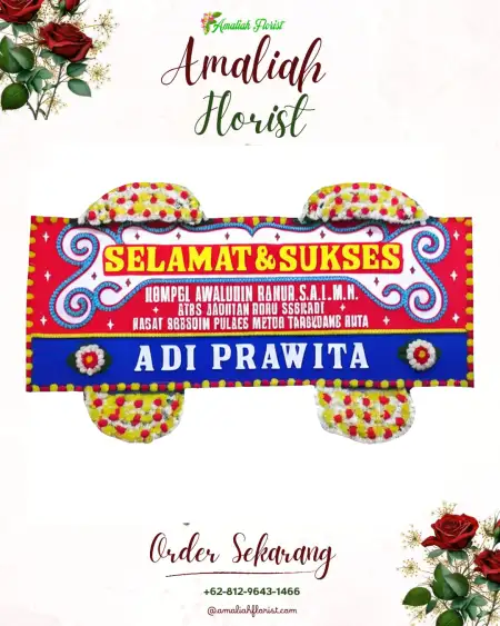 Papan Bunga Ucapan Selamat Gandatapa